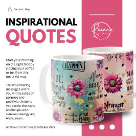 Café Taza de cerámica con citas inspiradoras