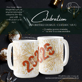 Café Taza de cerámica con diseño angustiado personaliza
