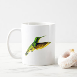Café Taza de cerámica con diseño de colibrí