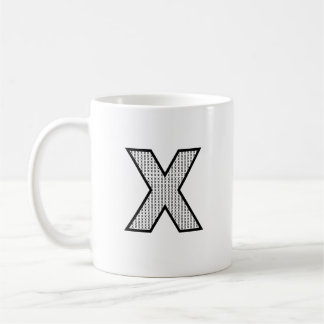 Café Taza de cerámica con monograma personalizado Carta