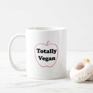 Café Taza de cerámica con motivo "Totalmente Vegano"