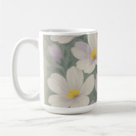 Café Taza de cerámica con patrón de margaritas