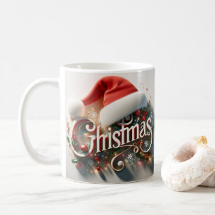 Café Taza de cerámica con sombrero de Santa - Regalo pe