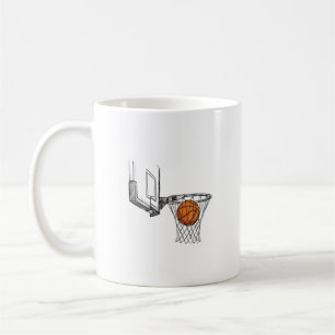 Café Taza de cerámica de baloncesto artístico, regalo d