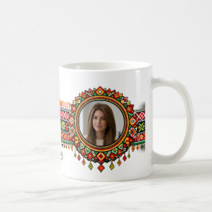 Café Taza de cerámica de bordado personalizado de Jerus
