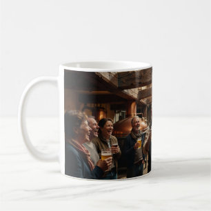 Café Taza de cerámica de cervecería belga con alegría y