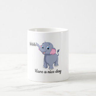 Café Taza de cerámica de elefante de dibujos animados l