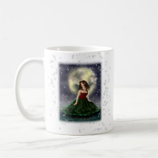 Café Taza de cerámica de Fae del cojín de lirio