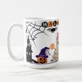 Café Taza de cerámica de Halloween, Taza de fantasma de