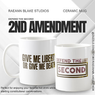 Café Taza de cerámica "Defiende la Segunda" 2ª Enmienda
