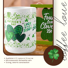 Café Taza de cerámica deseos del día de San Patricio