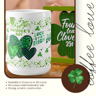 Café Taza de cerámica deseos del día de San Patricio