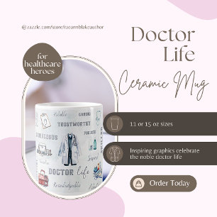 Café Taza de cerámica Doctor Life