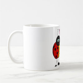Café Taza de cerámica encantadora de mariquita