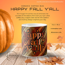 Café Taza de Cerámica Feliz Otoño para Todos