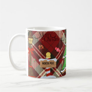 Café Taza de cerámica festiva de árbol de Navidad