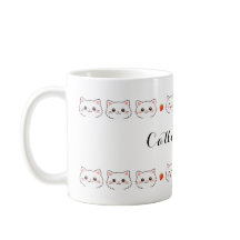 Taza de cerámica Gatito Kawaii