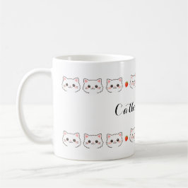 Café Taza de cerámica Gatito Kawaii