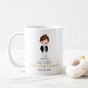Café Taza De Cerámica Minimalista Primera Comunión Niño