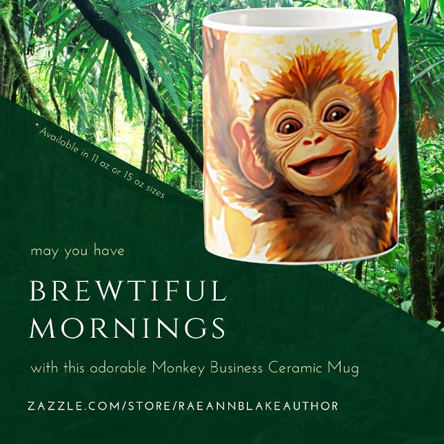 Café Taza de cerámica Monkey Business (Subido por el creador)