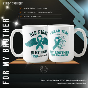Café Taza de cerámica para la Conciencia del TEPT de mi