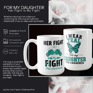 Café Taza de Cerámica para la Conciencia del TEPT para
