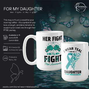 Café Taza de cerámica para la conciencia del TEPT para