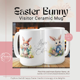 Café Taza de cerámica para visitante del conejo de Pasc