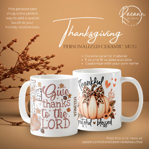 Café Taza de cerámica personalizada festiva de Acción d