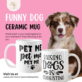 Café Taza De Cerámica 'Pet Me' Para Amantes De Perros