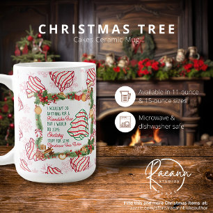Café Taza de Cerámica Tortas de Árbol de Navidad