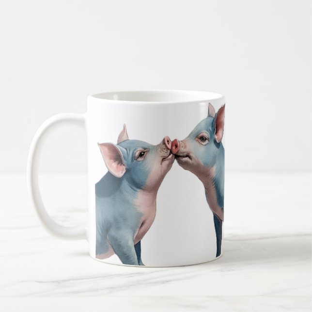 Café taza de cerdo (Izquierda)