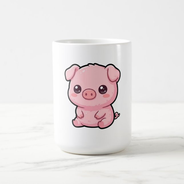 Café Taza de cerdo bebé lindo (Centro)