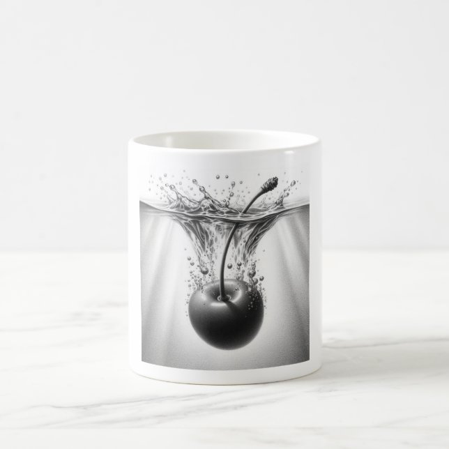 Café Taza de cereza flotante (Centro)