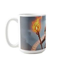 Taza de chamán de fuego místico