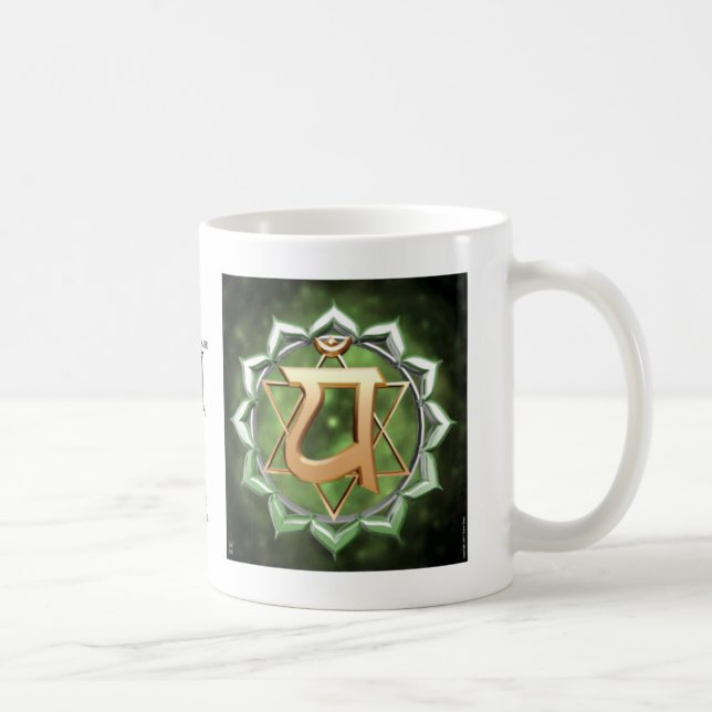 Café Taza de Charka del corazón (Derecha)