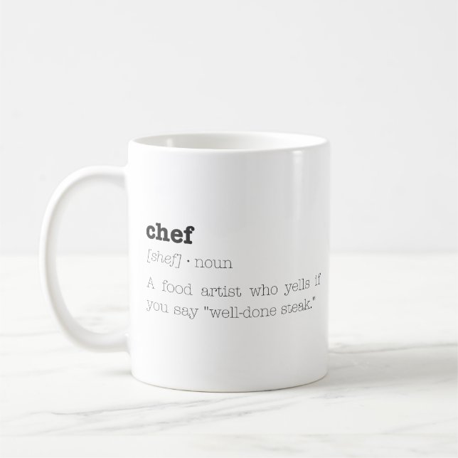 Café Taza de Chef Divertido (Izquierda)