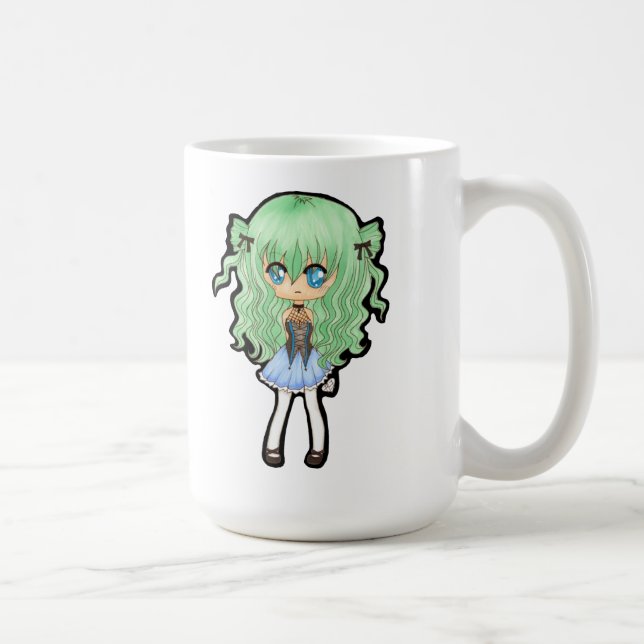 Café Taza de Chibi Caz con el mensaje de encargo (Derecha)