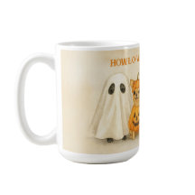 Taza de Chihuahua de Halloween – Fantasma lindo, C