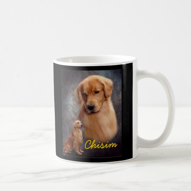 Café Taza de Chisim del golden retriever (Derecha)