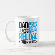 Taza de chiste de papá con código QR: ¡un nuevo ch