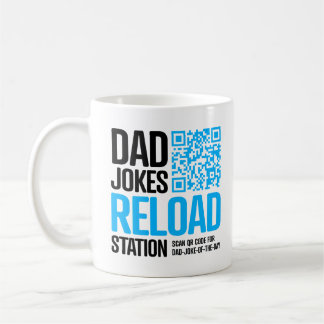 Café Taza de chiste de papá con código QR: ¡un nuevo ch