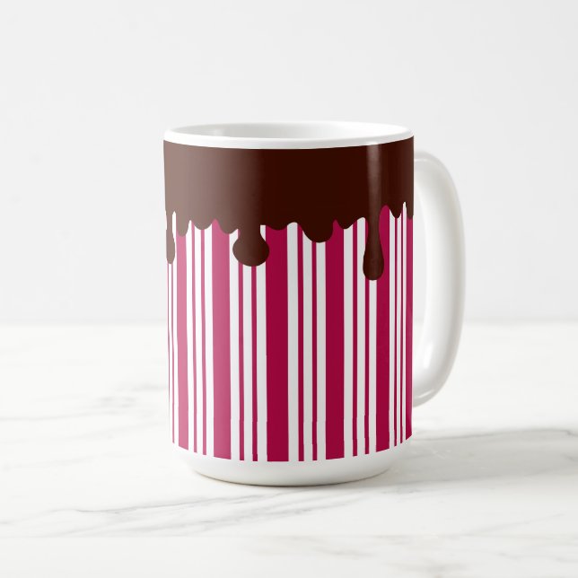 Café Taza de chocolate caliente con menta de Navidad (Anverso derecho)