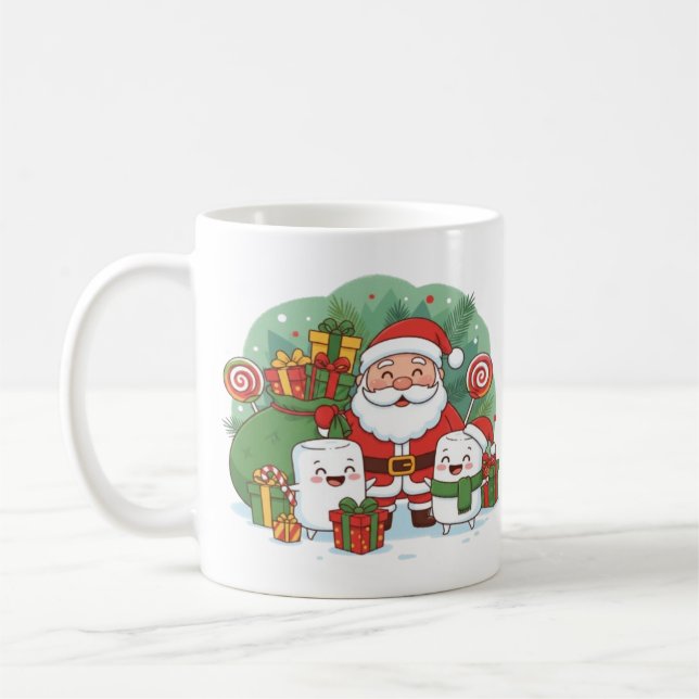 Café Taza de chocolate caliente de Navidad (Izquierda)