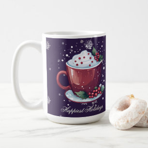 Café Taza de chocolate caliente de Navidad Taza de ca