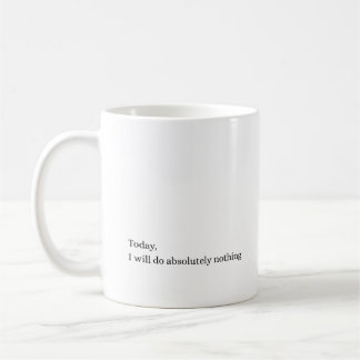 Café Taza De Cita Minimalista Absolutamente Nada Hoy