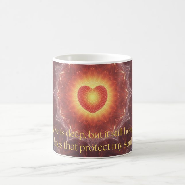 Café Taza de cita motivacional sobre el amor (Centro)