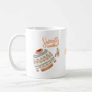 Café Taza de Clima de Jersey con Nombre Personalizado