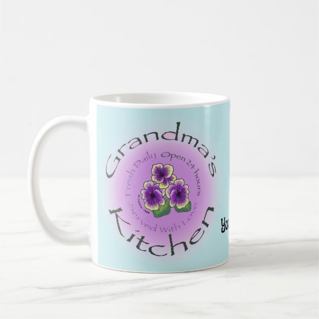 Café Taza de cocina de la abuela (Izquierda)