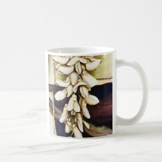 Café Taza de Coffe de la floración de las glicinias